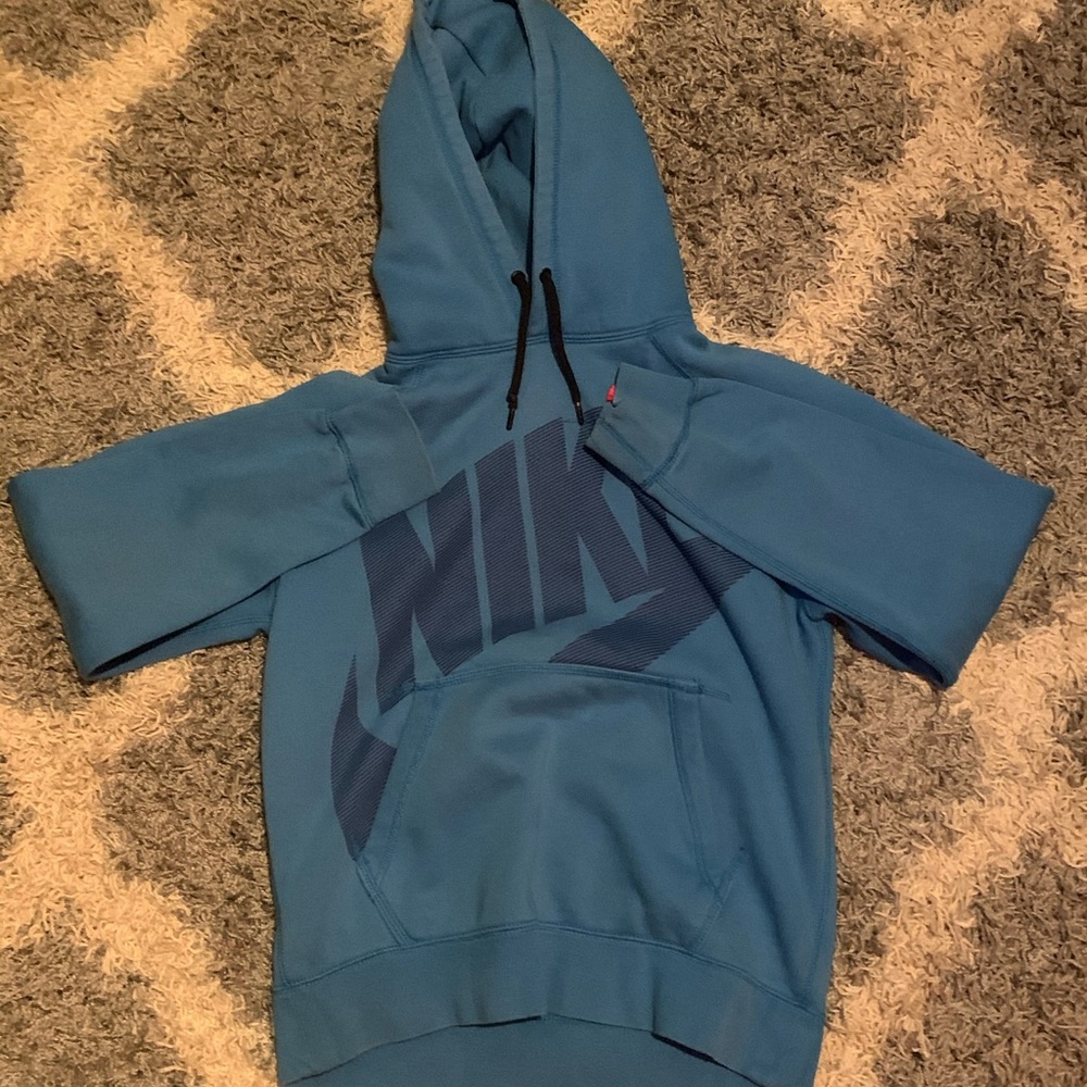 Nike hoodie light blue